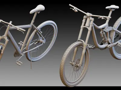 40 Bicycles- Kitbash- High detail 3d models 3D model