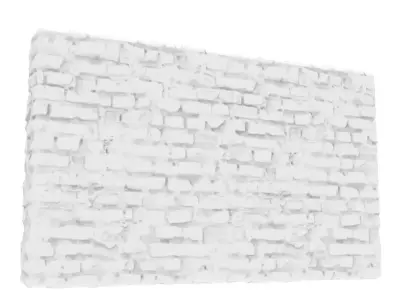 Brick wall Short  Geometry only Free 3D model