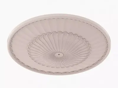 Classic Ceiling Medallion 58 Free low-poly 3D model