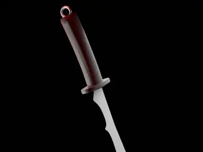 katana samurai sword 3d model pbr textured  High-Quality Asset 3D model
