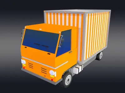 Cartoonish Truck 3D model