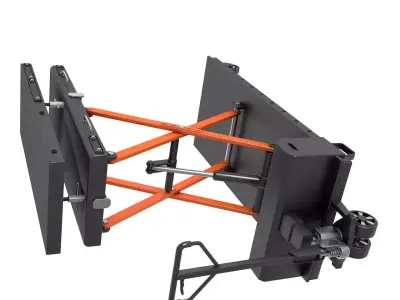 Mobile scissor lift table 3D model