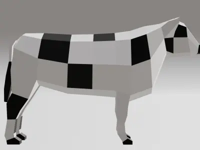 LowPoly Farm Animals Low-poly 3D model purchase