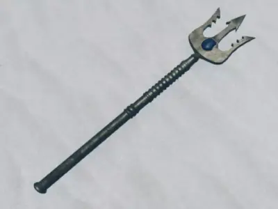 Mako Mermaids Trident Low-poly 3D model