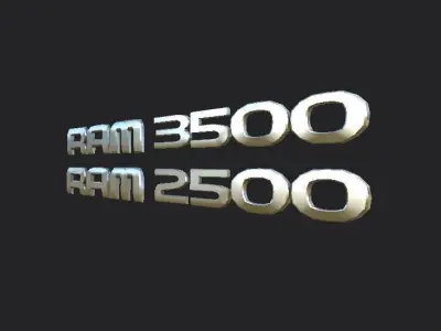 RAM 2500 3500 DOOR EMBLEM 3D model