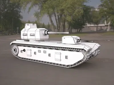 FCM F1 TANK 3d model 3D model
