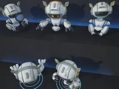 Robot 3D model 2