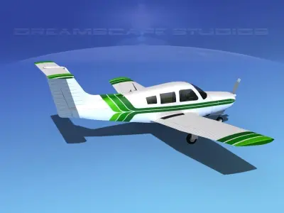 Piper Turbo Arrow III 3D model 6
