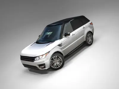 Luxury SUV Low poly  Low-poly 3D model