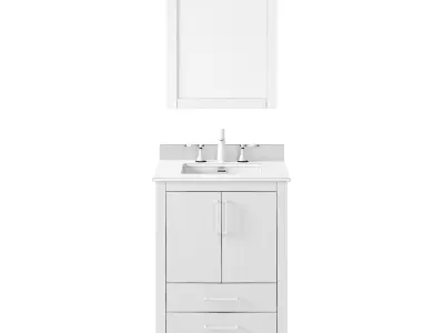 OVE Bellezzo 24 Combo White Vanity 3D model