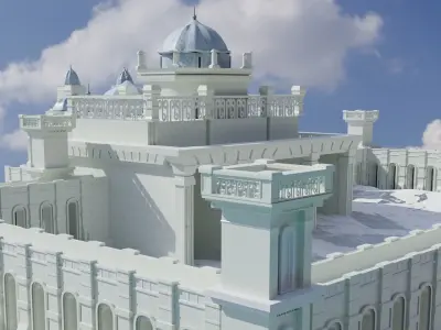 Castle 3D Model - Detailed 3D Castle Model 3D model