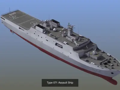Chinese Navy Ship Collection 3D Model Pack