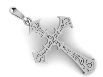 CROSS PENDANT CR137 3D print model