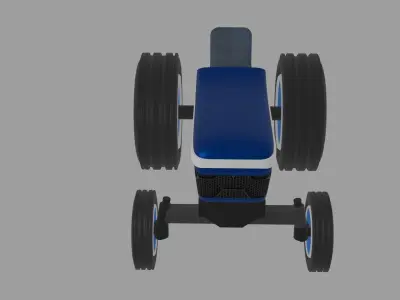 TRACTOR Low-poly 3D model buy