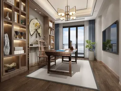 office room 3D model 25
