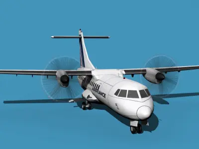 ATR-42-320 Air France 3D model