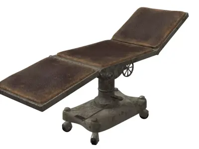 Old Hospital Operating Table Low-poly 3D model