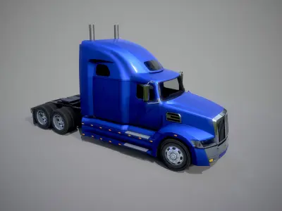 American Truck 7 and upgrades - Mobile Asset Low-poly 3D model Low-poly 3D model
