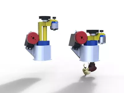 Retractable thruster 3D print model