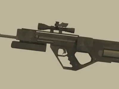 machine gun Free low-poly 3D model purchase