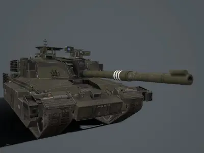 challenger-2 TES MEGATRON Low-poly 3D model