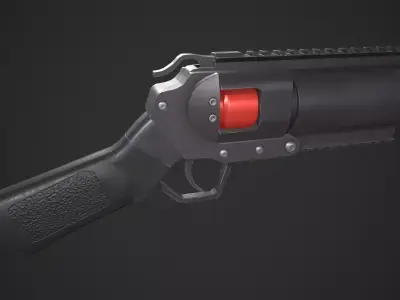 M052 40mm Grenade Launcher Low-poly 3D model