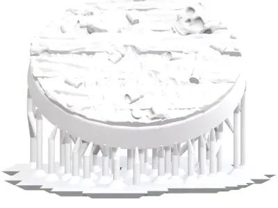 32mm trench base set Pre-supported 3D print model