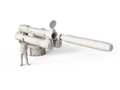 B515 3  ILAS 3 Torpedo Tubes 3D model