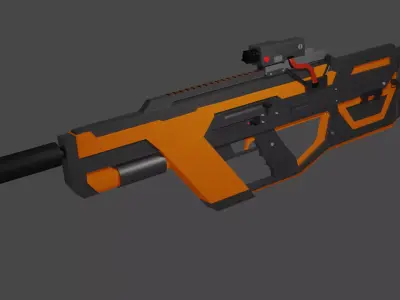 Good gun Low-poly 3D model