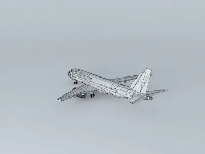 swiss airways boeing Free 3D model