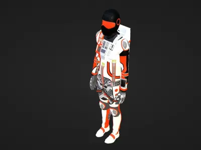 Robot Soldier - Assault Soldier Low-poly 3D model order