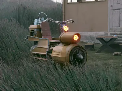 Hover Bike Duo Free Download Free 3D model