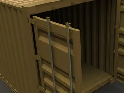 Container shipping 3D model buy