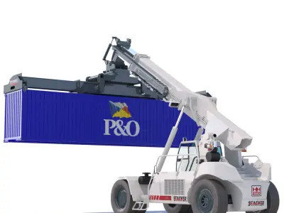 Super stacker TEREX TFC 45 3D model