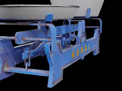 Scale game-ready with two bowls Free 3D model