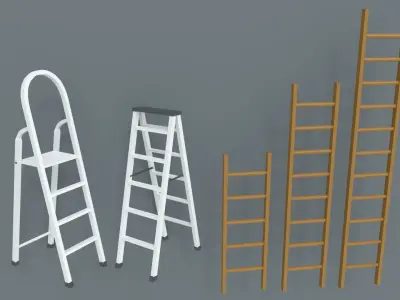 Low Poly - Tools Pack Low-poly 3D model