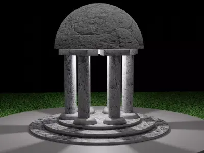Simple tomb model with texture Free 3D model