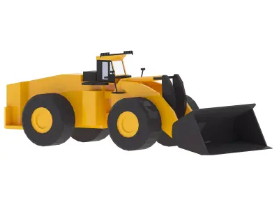 Loader Mining L2530 Simplified Low-poly 3D model