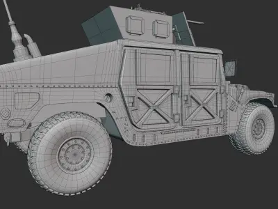 HUMVEE VEHICLE 3D model