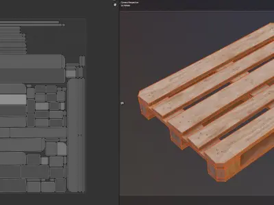 Pallet Free low-poly 3D model