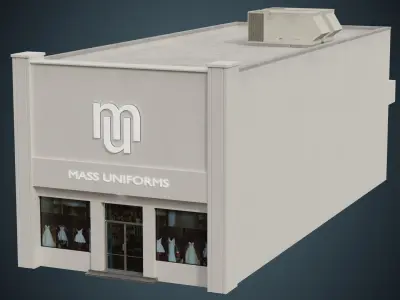 Building 13 Low-poly 3D model