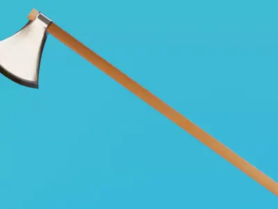 Felling Axe Low-poly 3D model purchase