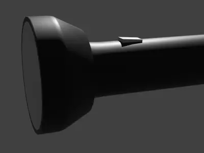 Flashlight Low-poly 3D model 18