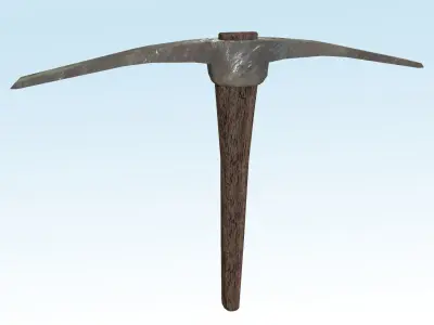 Pick Axe Low-poly 3D model purchase