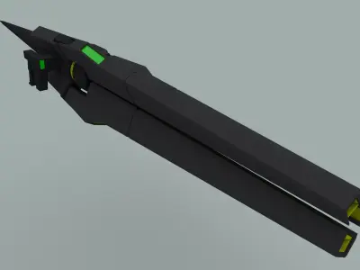 GN Mega Launcher 3D model