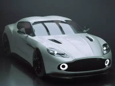 Aston Martin Vanquish Zagato 3D model purchase