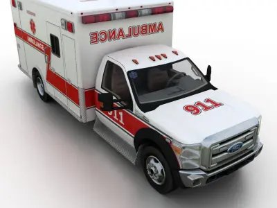 Ford F-450 Super Duty Ambulance 2012 3D model