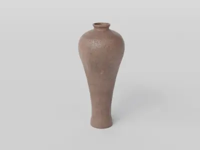 LowPoly Antique Vase Set 4K GameReady Asset Low-poly 3D model