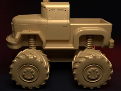 BIGFOOT MONSTER TRUCK 3D print model purchase