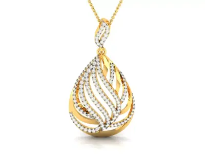 Pendant Women 3dm STL FBX OBJ Render Details 3D print model